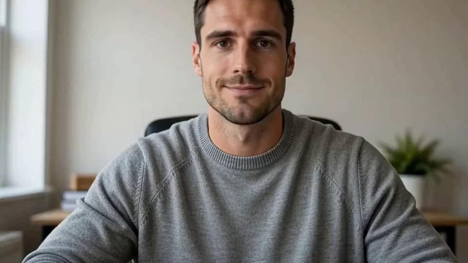 Webcam frame after a live face swap to a built-in character