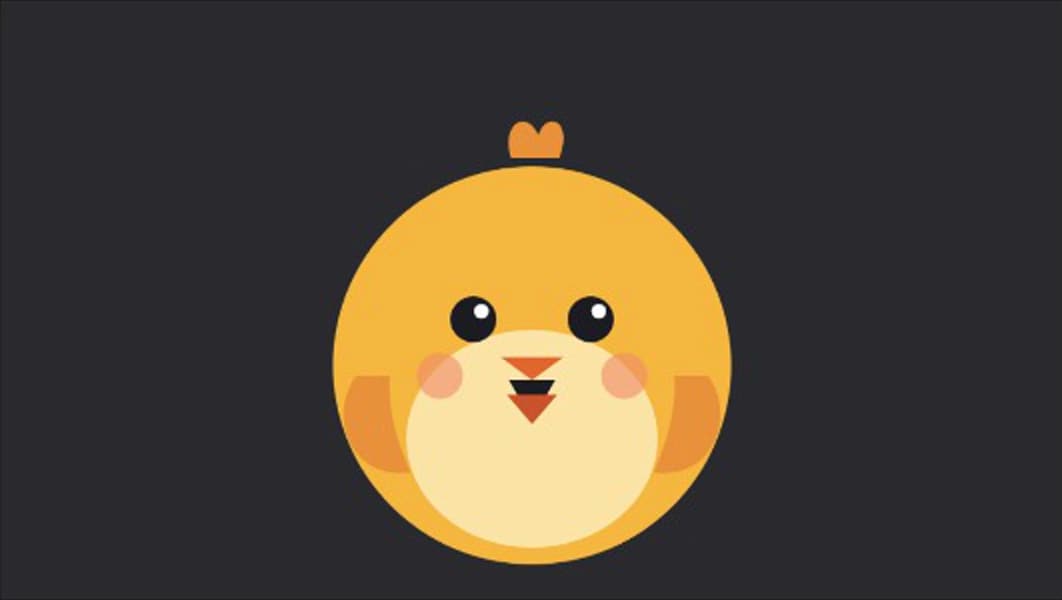 A PNGTuber Maker starter avatar switching to its talking frame with speech