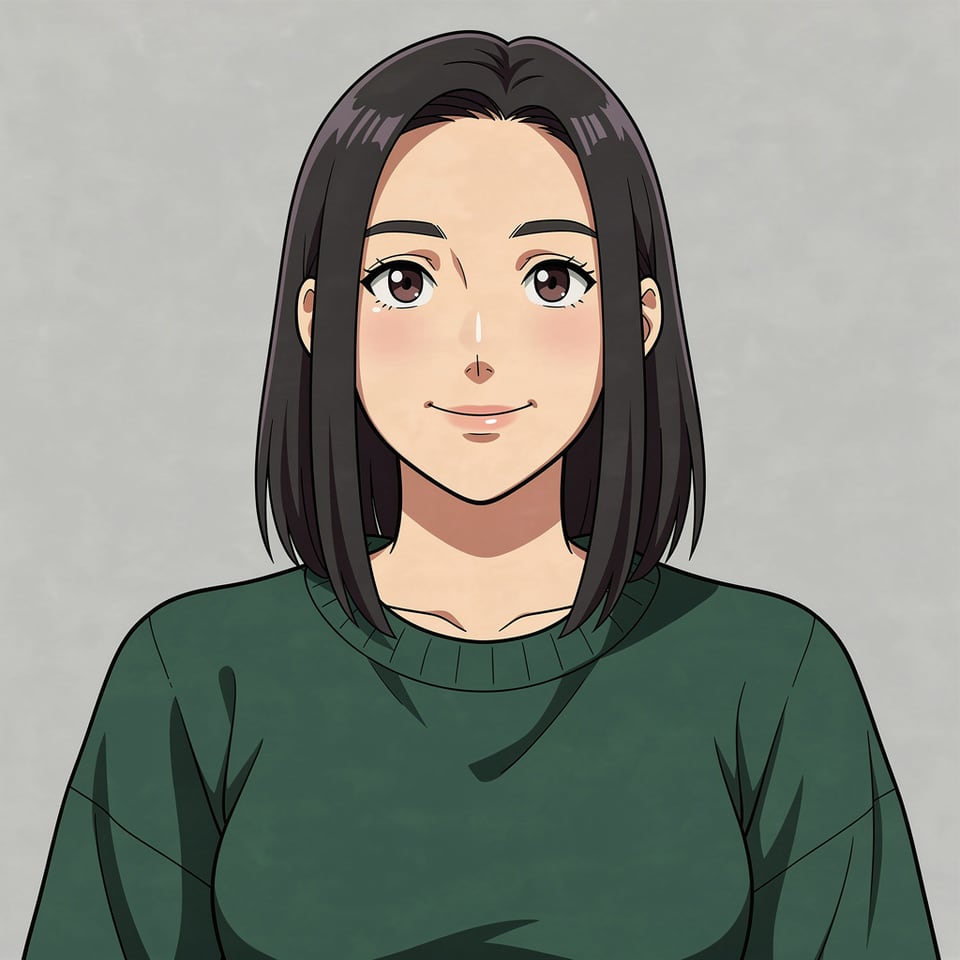 The anime avatar AI Avatar Maker drew from that photo