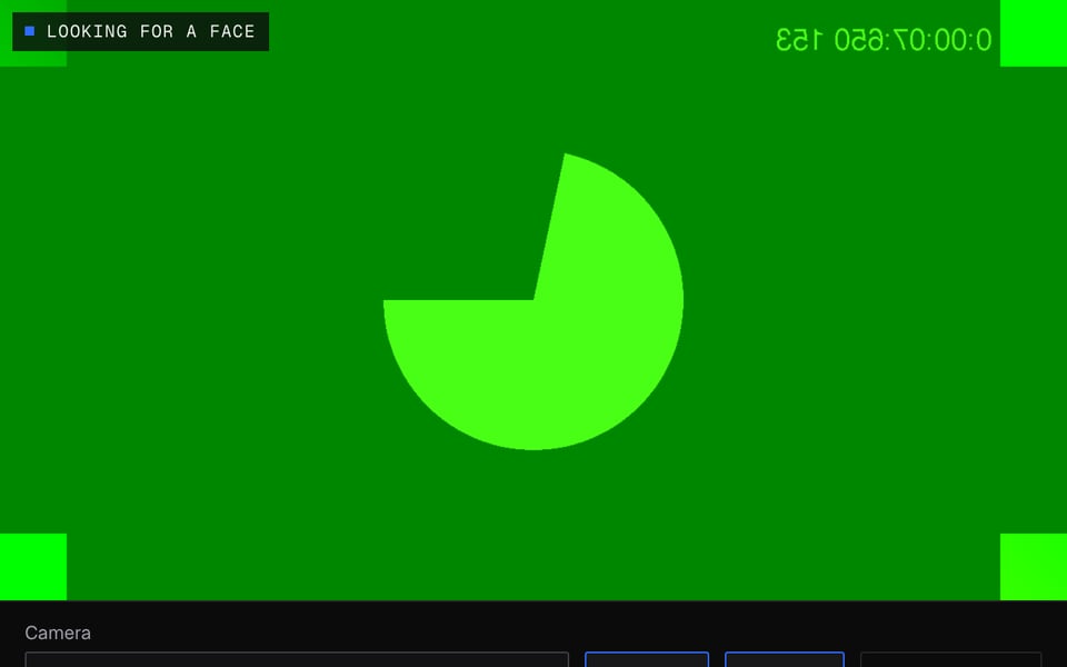 Face Tracking Test: no face in the picture